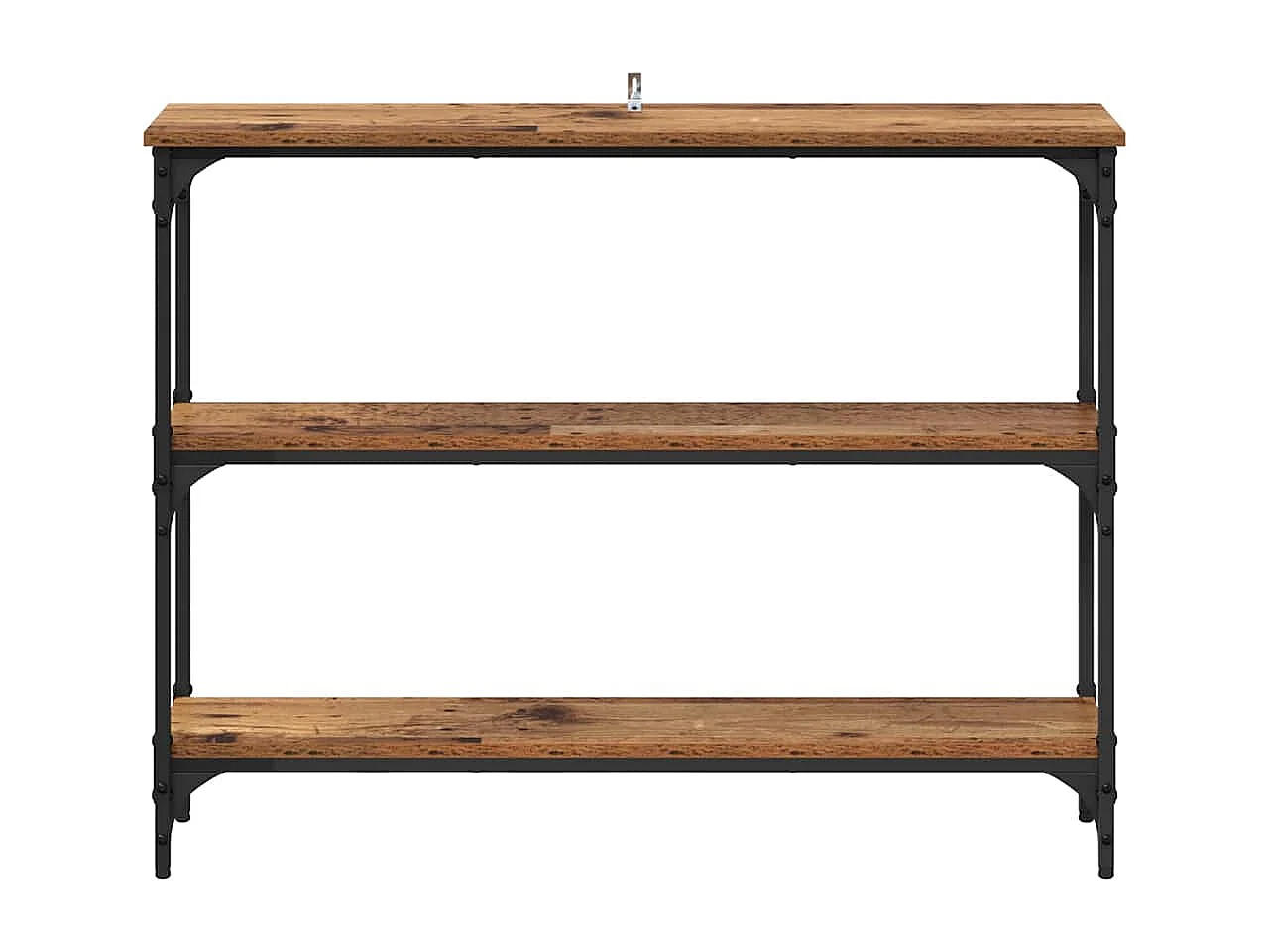 Table console avec étagère Bois ancien 100 x 22.5 x 75 cm