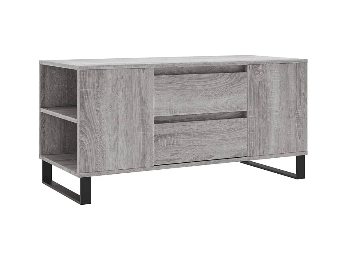 Sonoma salontafel grijs 102x44,5x50 cm bewerkt hout