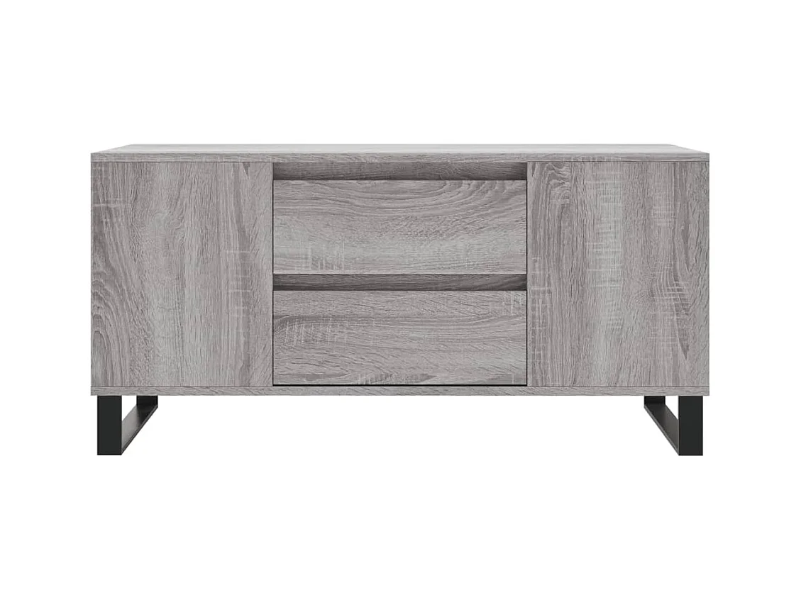 Sonoma salontafel grijs 102x44,5x50 cm bewerkt hout