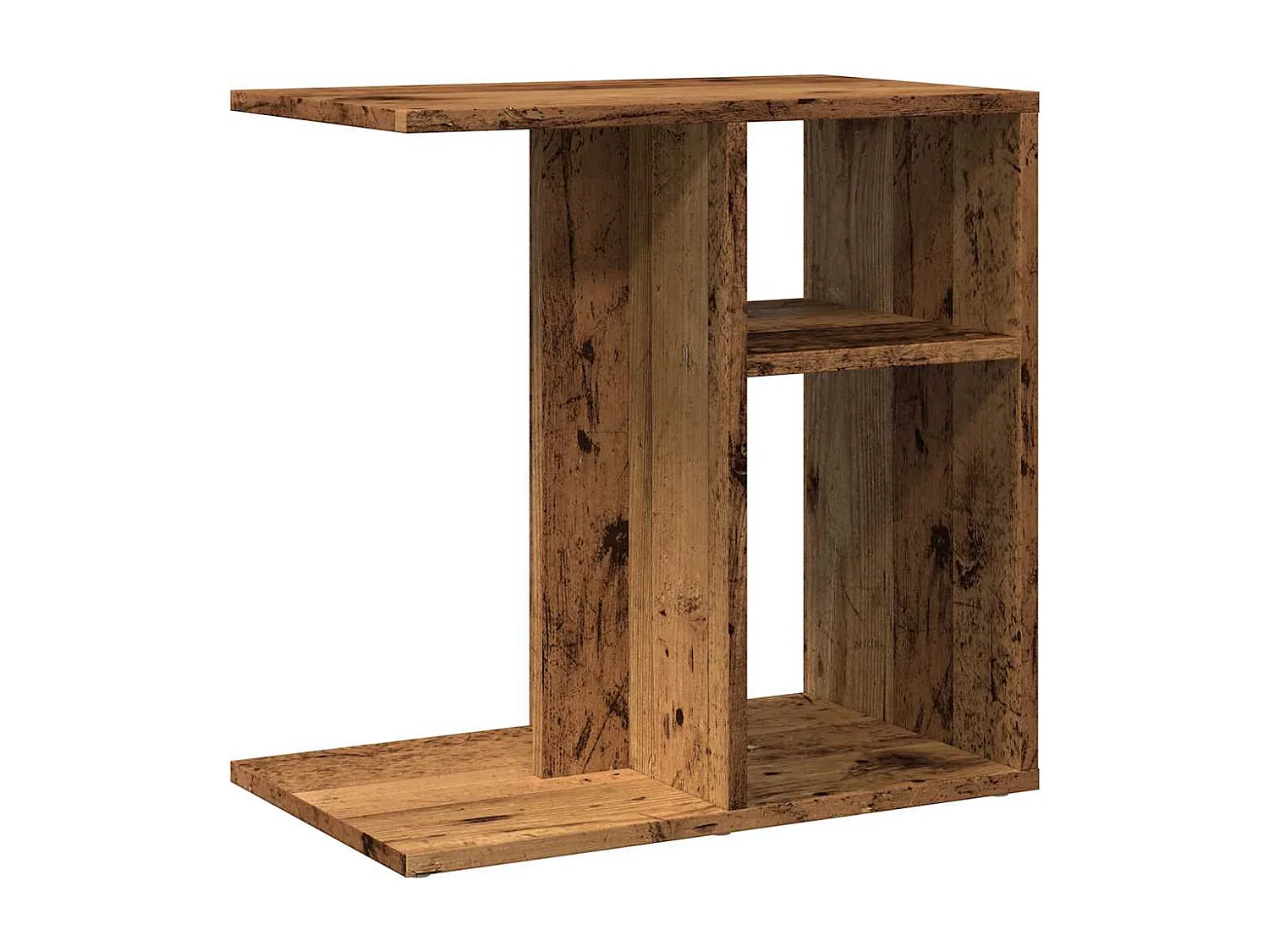 Tavolino laterale in legno antico 50x30x50 cm in legno ingegnerizzato