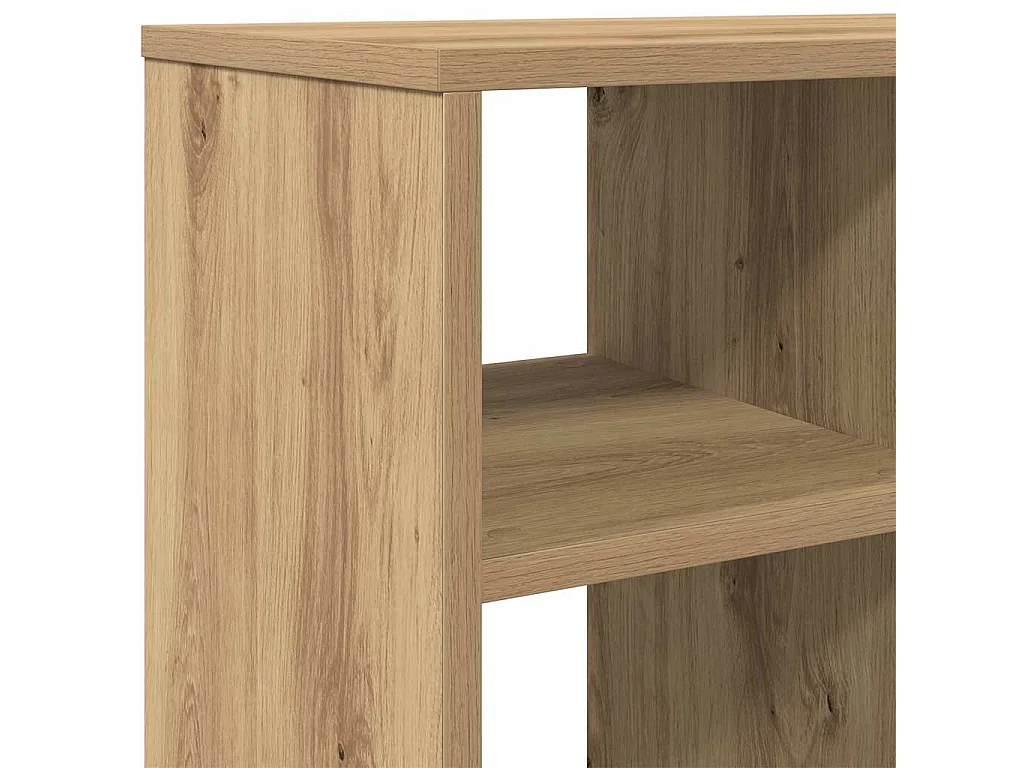 Handgemaakte eikenhouten bijzettafel 50x30x50 cm van bewerkt hout