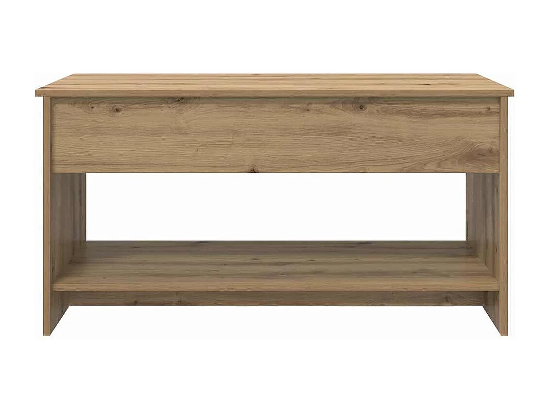 Table basse chêne artisanal 102 x 50 x 52.5 cm