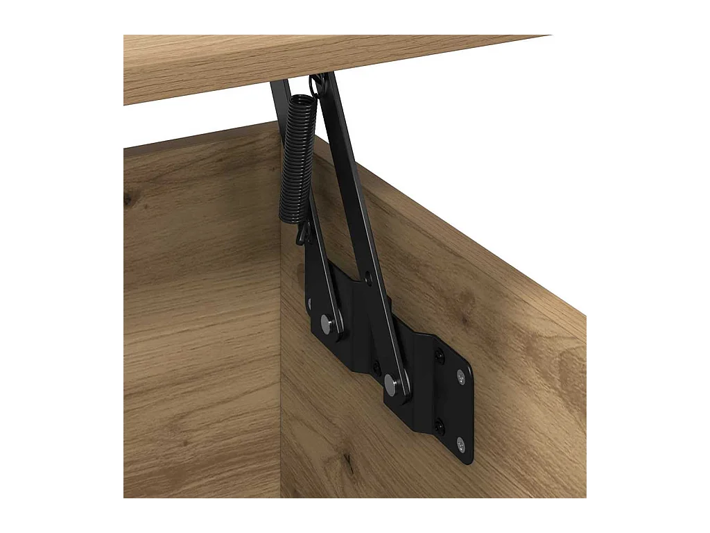 Tavolino da caffè in rovere fatto a mano 90 x 44,5 x 45 cm Legno ingegnerizzato