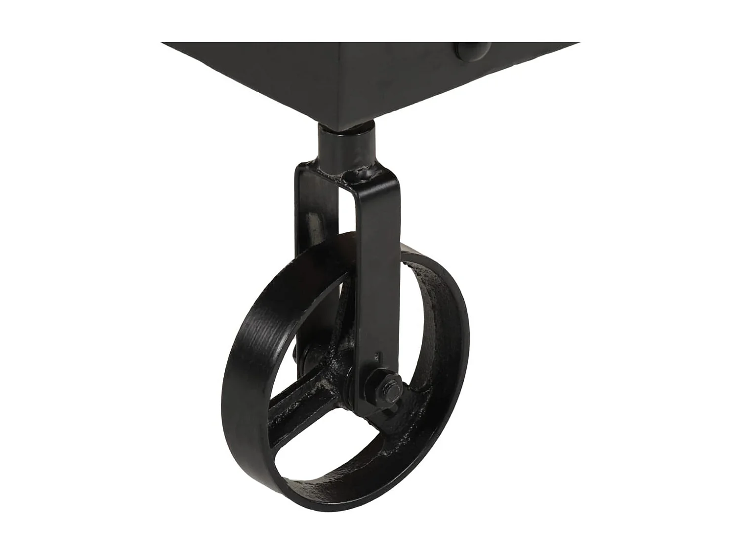 Table basse roulettes bois de récupération massif 100x55x26 cm