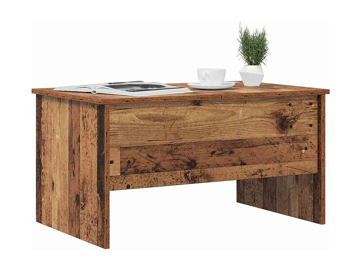 Table basse Bois ancien 80 x 50,5 x 42,5 cm Bois d'ingénierie