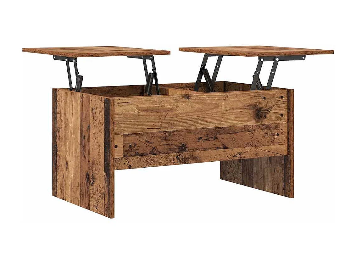 Table basse Bois ancien 80 x 50,5 x 42,5 cm Bois d'ingénierie