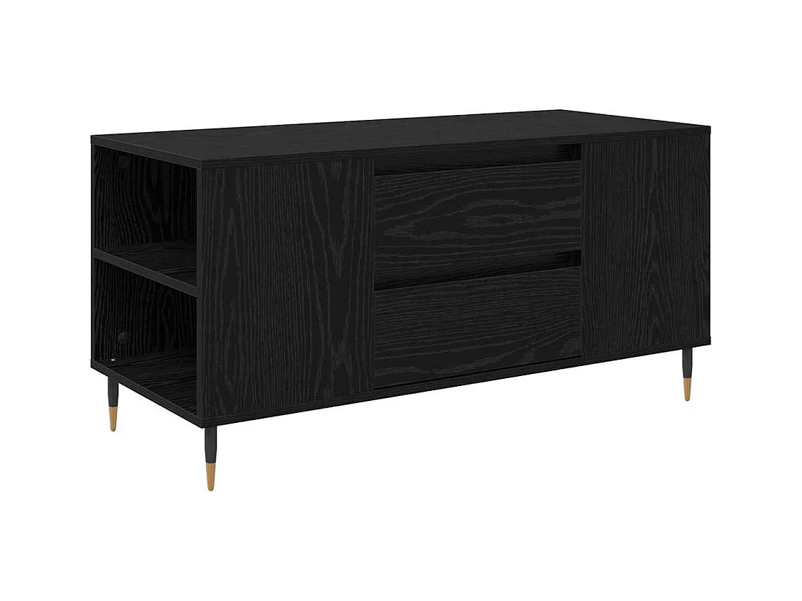 Table basse Chêne noir 102 x 44,5 x 50 cm Bois d'ingénierie