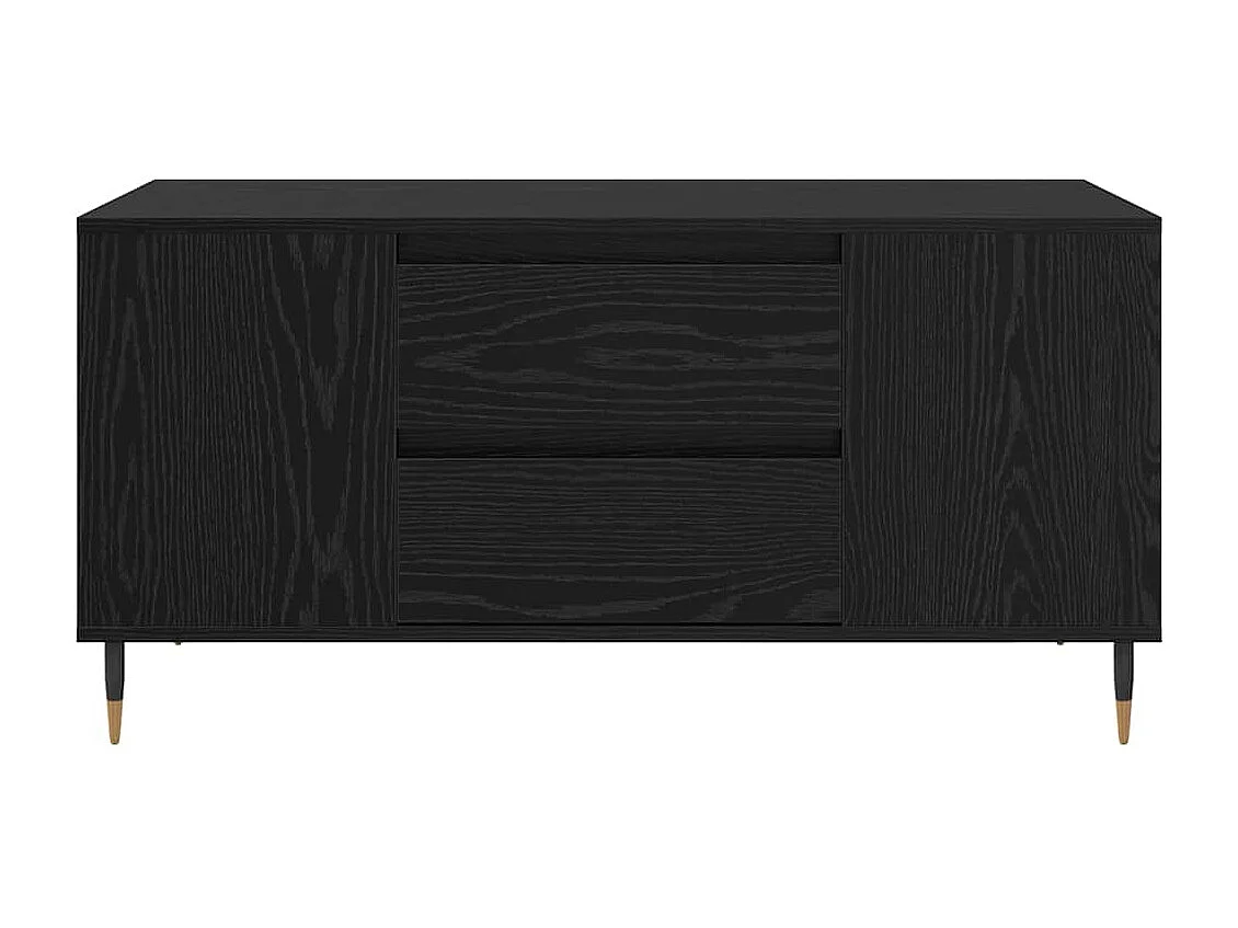 Couchtisch Eiche schwarz 102 x 44,5 x 50 cm Holzwerkstoff