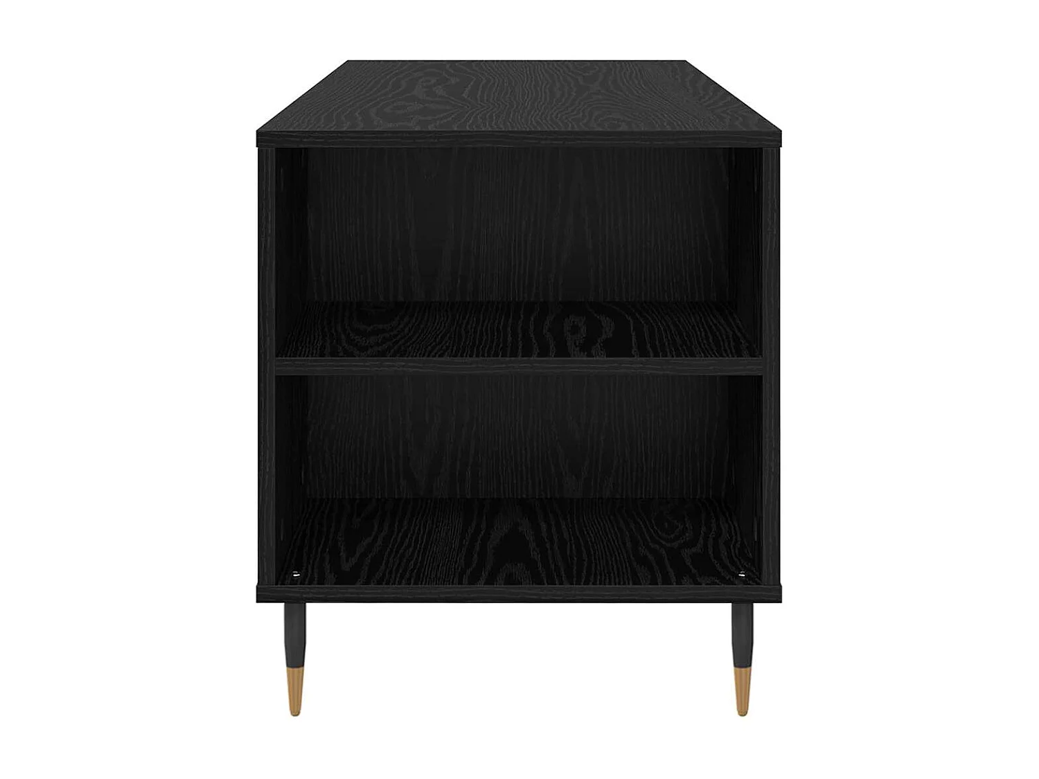 Couchtisch Eiche schwarz 102 x 44,5 x 50 cm Holzwerkstoff