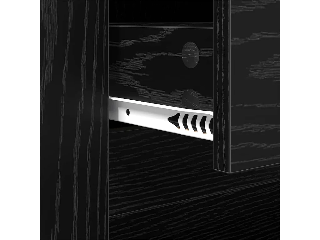 Couchtisch Eiche schwarz 102 x 44,5 x 50 cm Holzwerkstoff