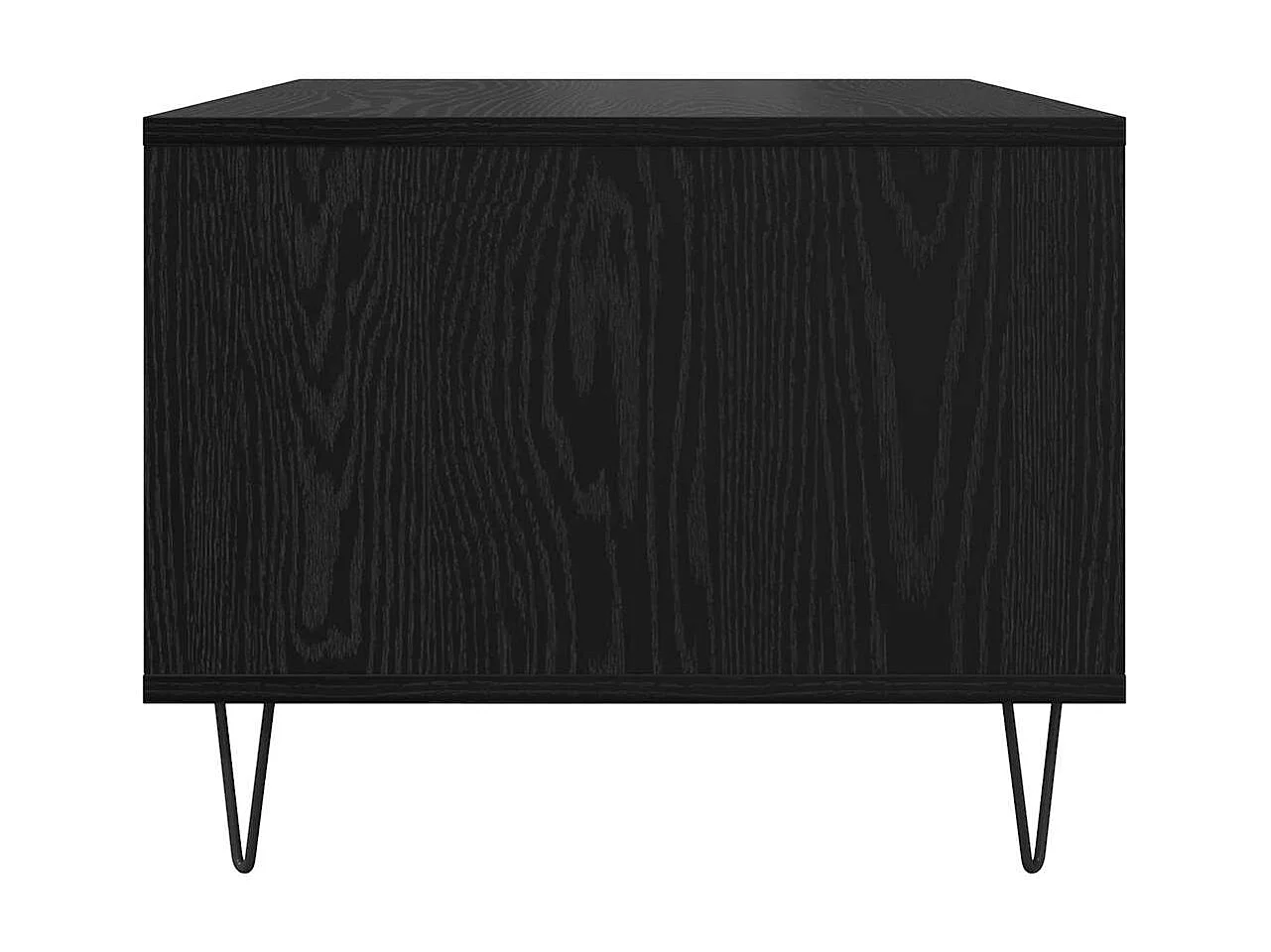 Salontafel Zwarte eik 60 x 50 x 40 cm Bewerkt hout