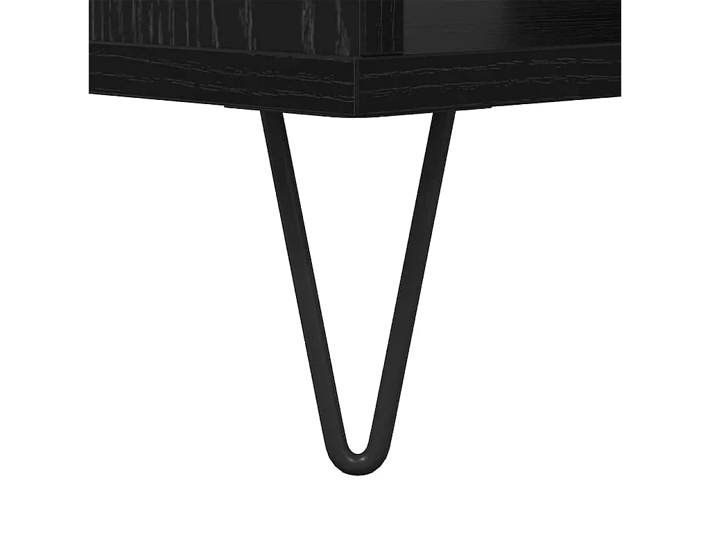 Couchtisch Eiche schwarz 60 x 50 x 40 cm Holzwerkstoff