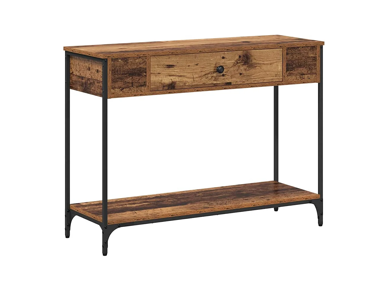 Table console Bois ancien 100 x 34.5 x 75 cm Bois d'ingénierie