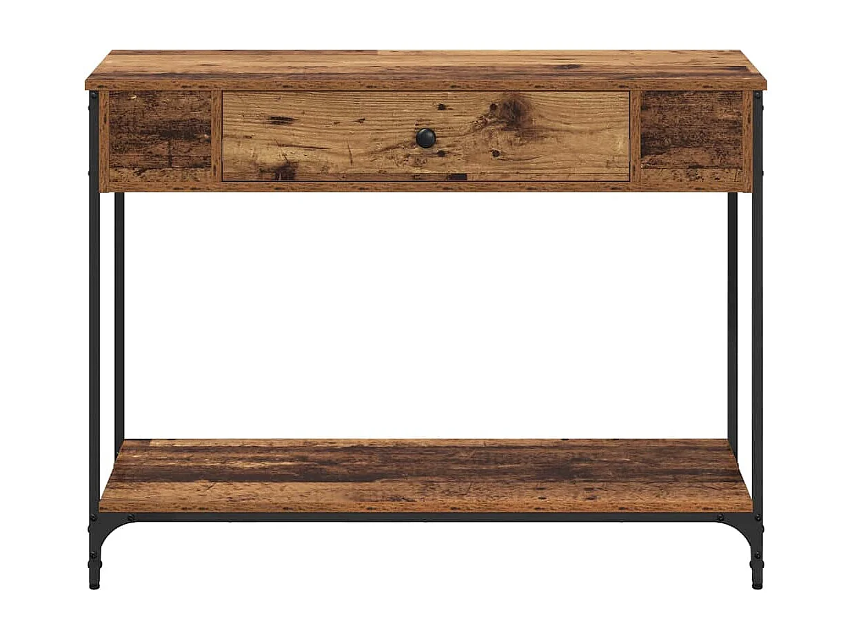 Table console Bois ancien 100 x 34.5 x 75 cm Bois d'ingénierie