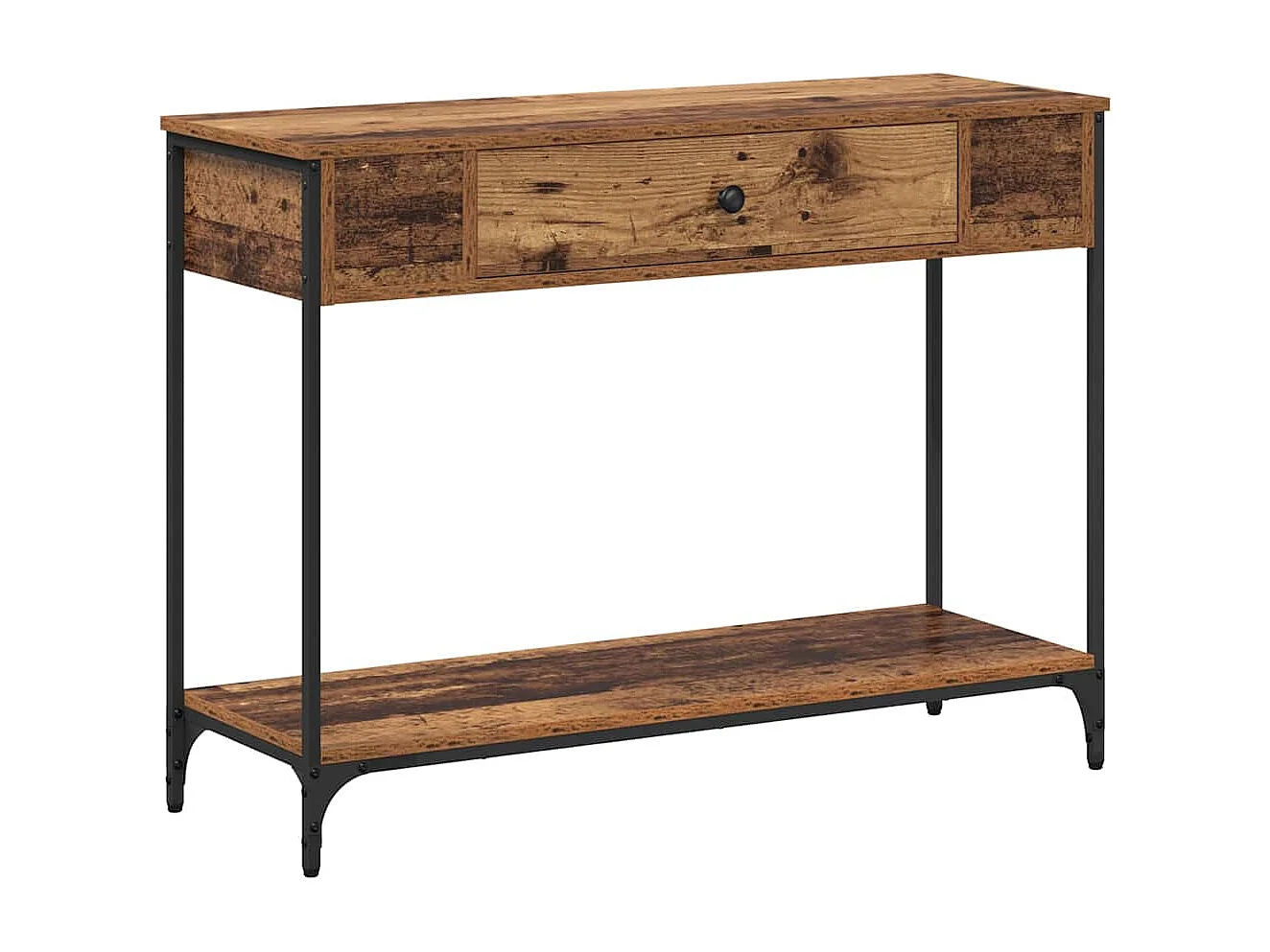 Konsolentisch Antikholz 100 x 34,5 x 75 cm Holzwerkstoff