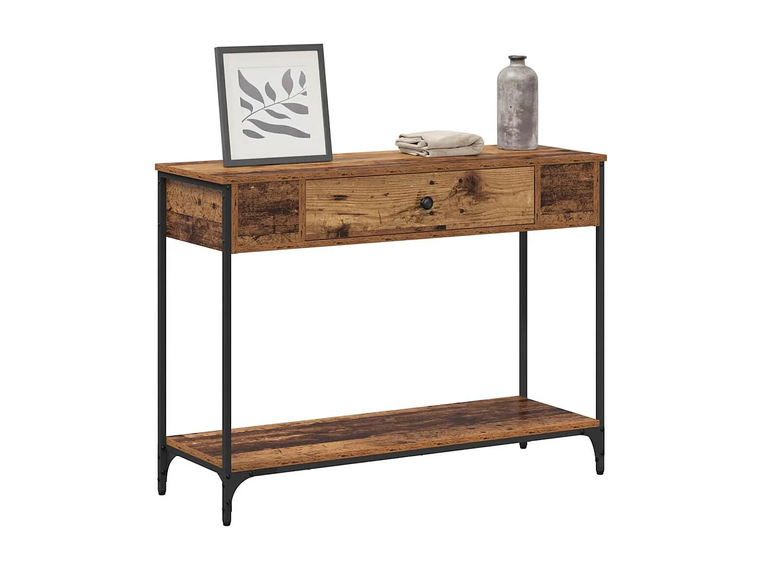 Konsolentisch Antikholz 100 x 34,5 x 75 cm Holzwerkstoff