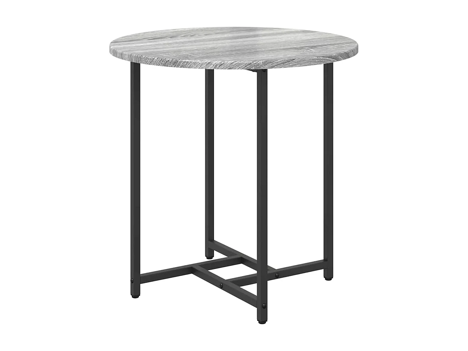 Ensemble de tables d'appoint 2 pcs Gris sonoma et Noir