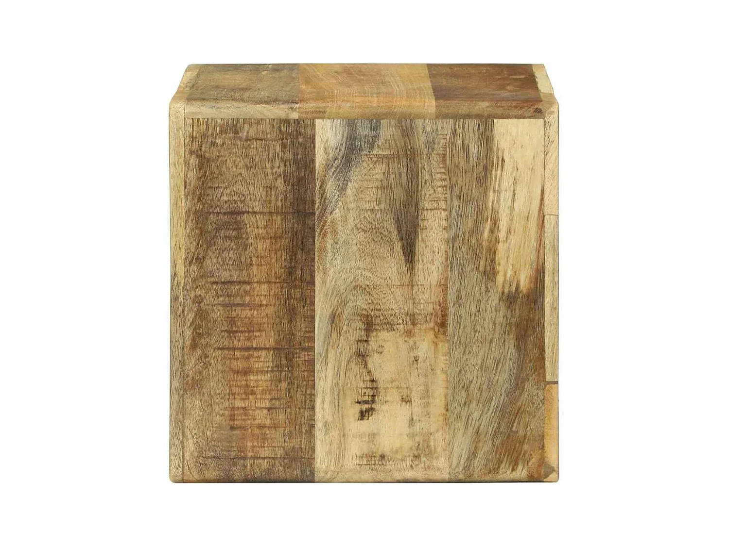 Mobile TV 2 pezzi Marrone Legno massello di mango grezzo