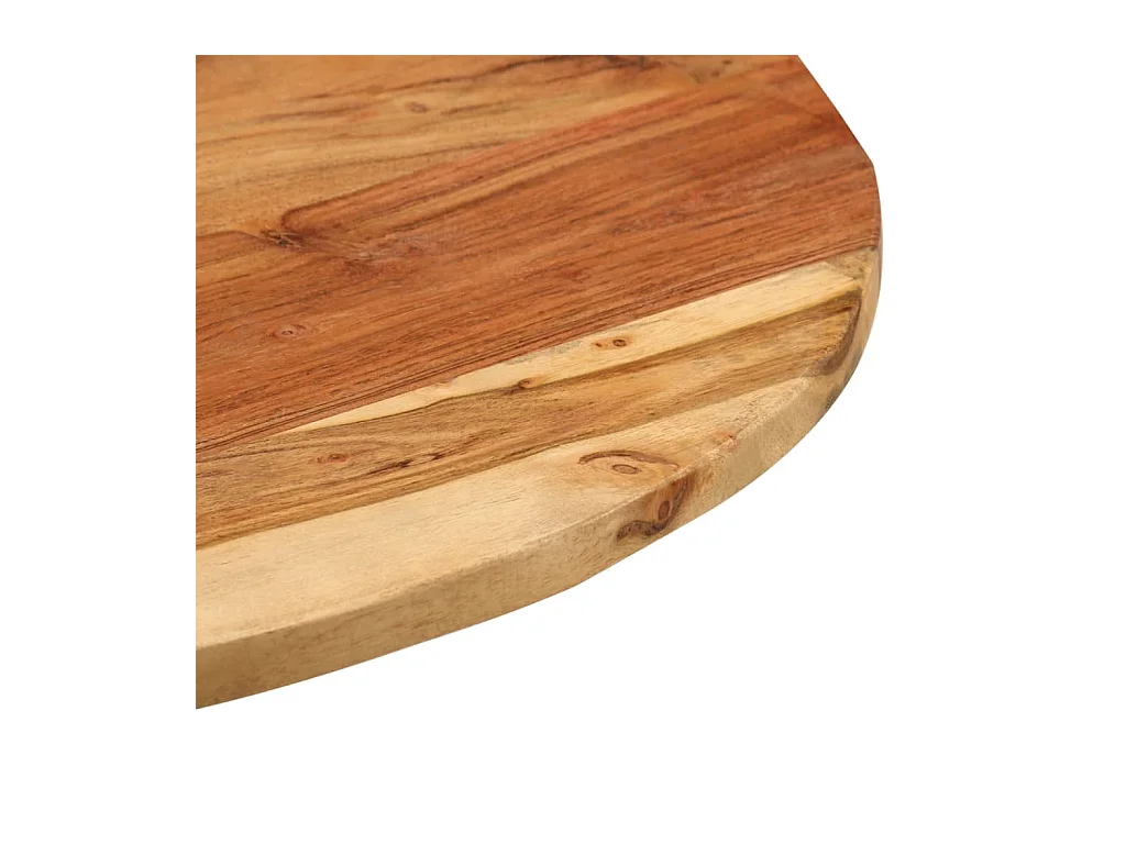 Table d'appoint 60x(42-62) cm Bois massif d'acacia et fonte