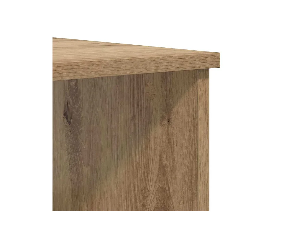 Tavolino da caffè in rovere fatto a mano 100 x 50 x 36 cm Legno ingegnerizzato