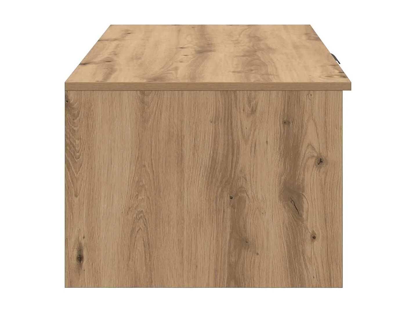 Table basse chêne artisanal 100 x 50 x 36 cm Bois d'ingénierie