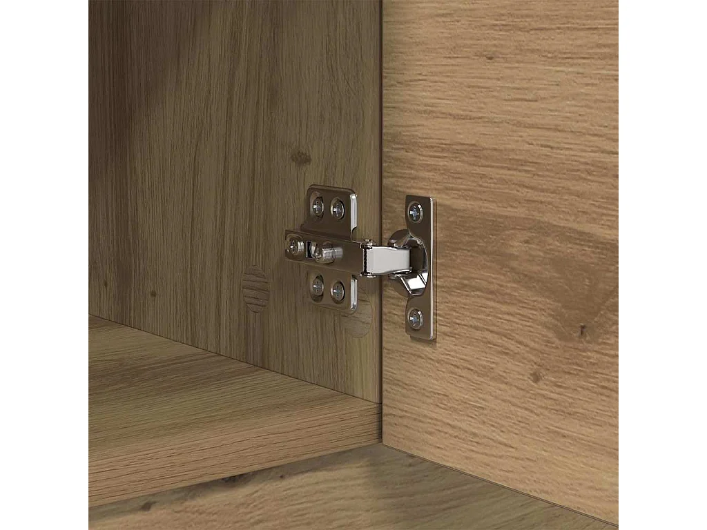 Table basse chêne artisanal 100 x 50 x 36 cm Bois d'ingénierie