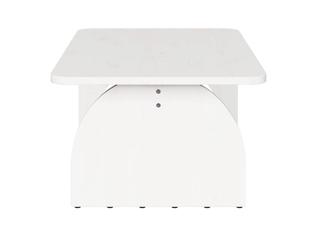 Table basse Blanc 80 x 50 x 31 cm Bois massif en pin