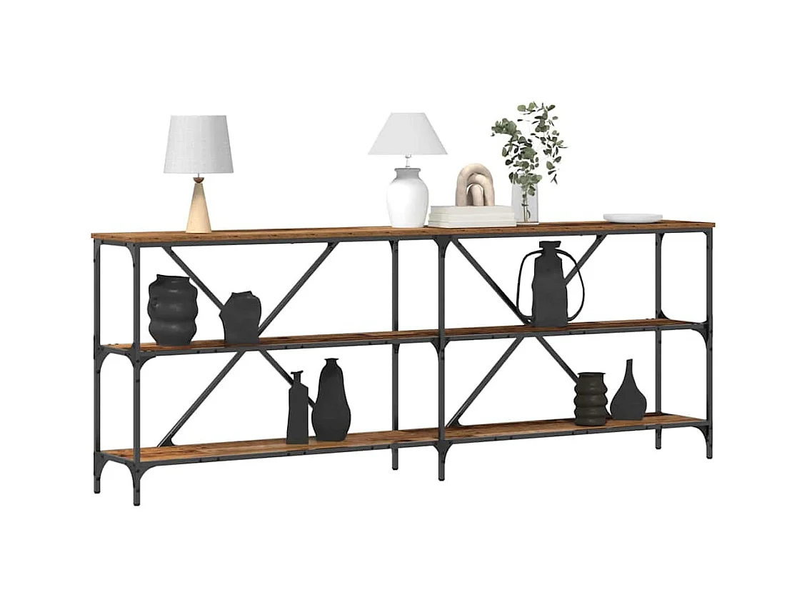 Tavolo consolle con ripiano Altro Legno Vecchio 180 x 30 x 75 cm