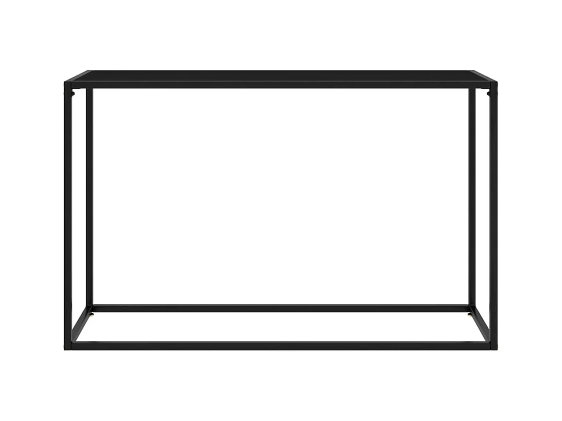 Consoletafel Zwart 120x35x75 cm Gehard glas