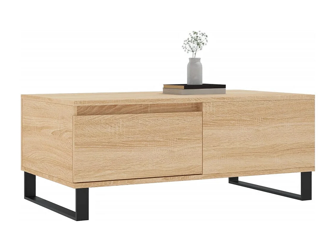 Table basse Chêne sonoma 90x50x36,5 cm Bois d'ingénierie