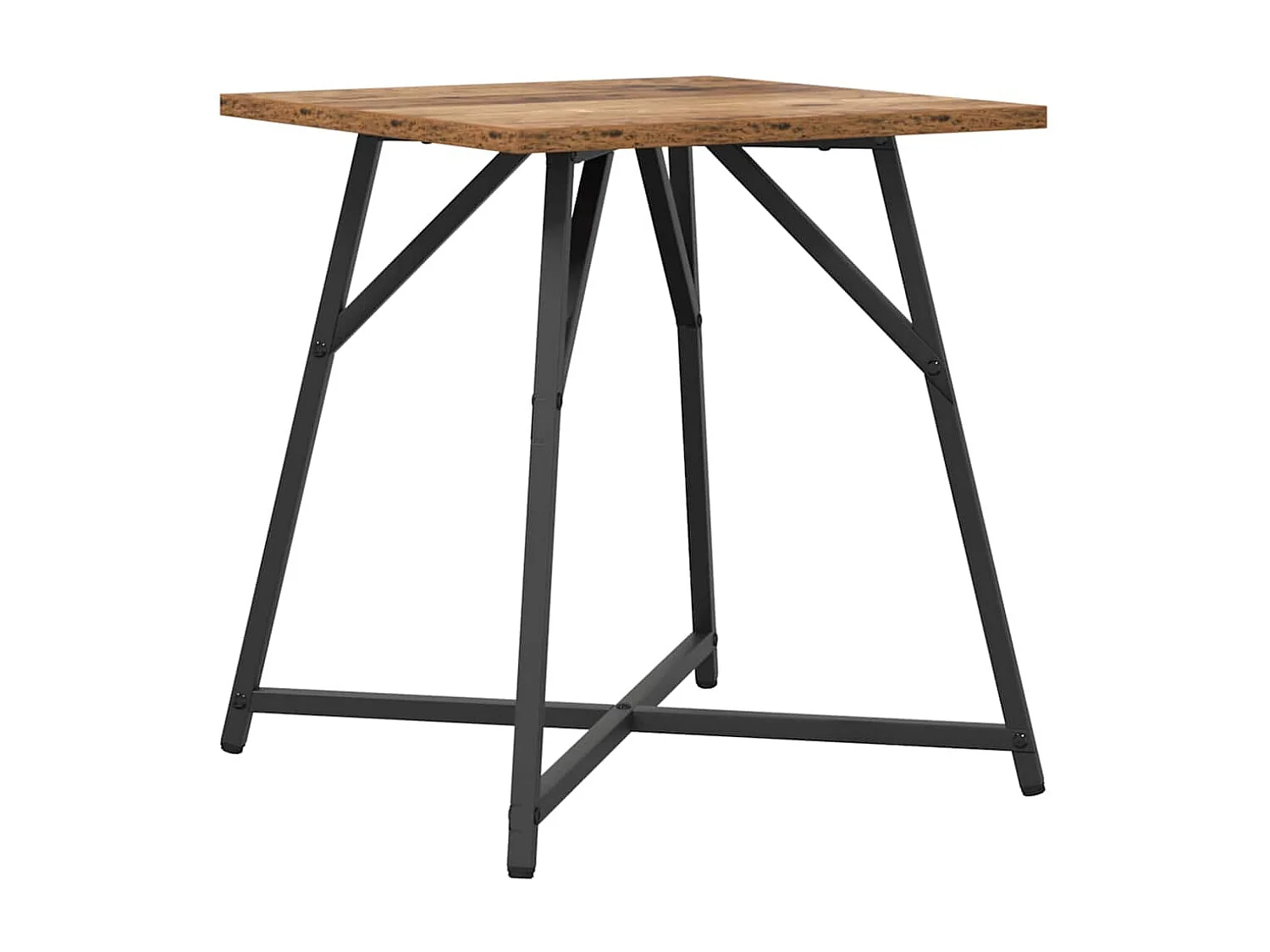 Ensemble de tables d'appoint 2 pcs Bois ancien et noir