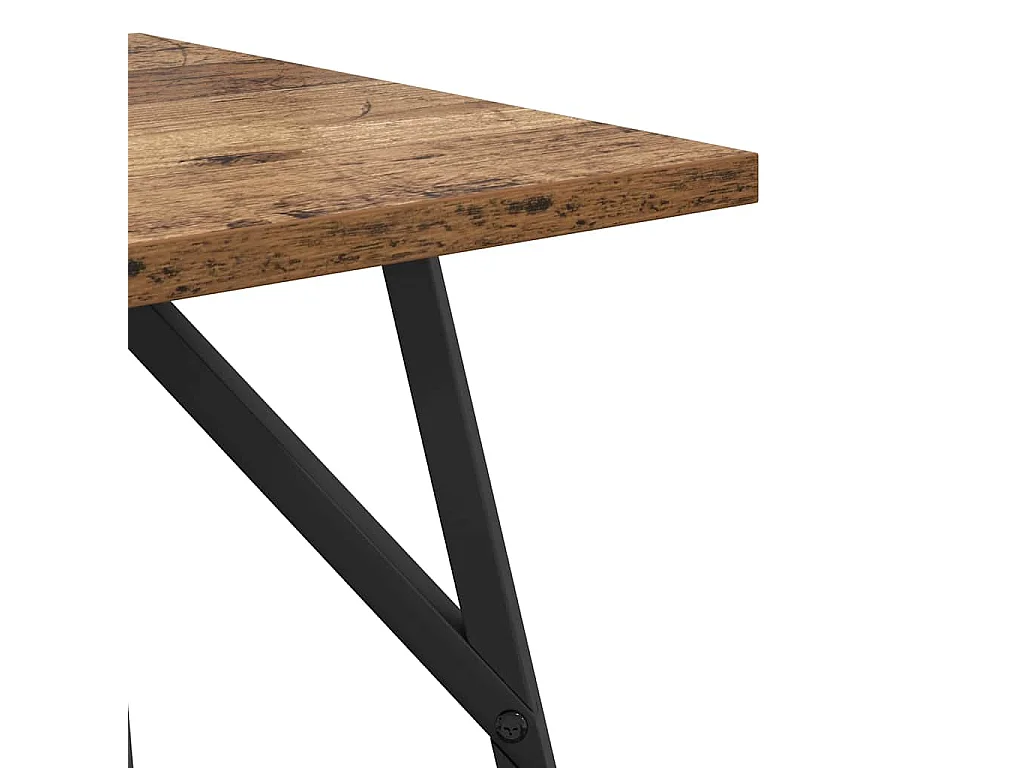 Ensemble de tables d'appoint 2 pcs Bois ancien et noir