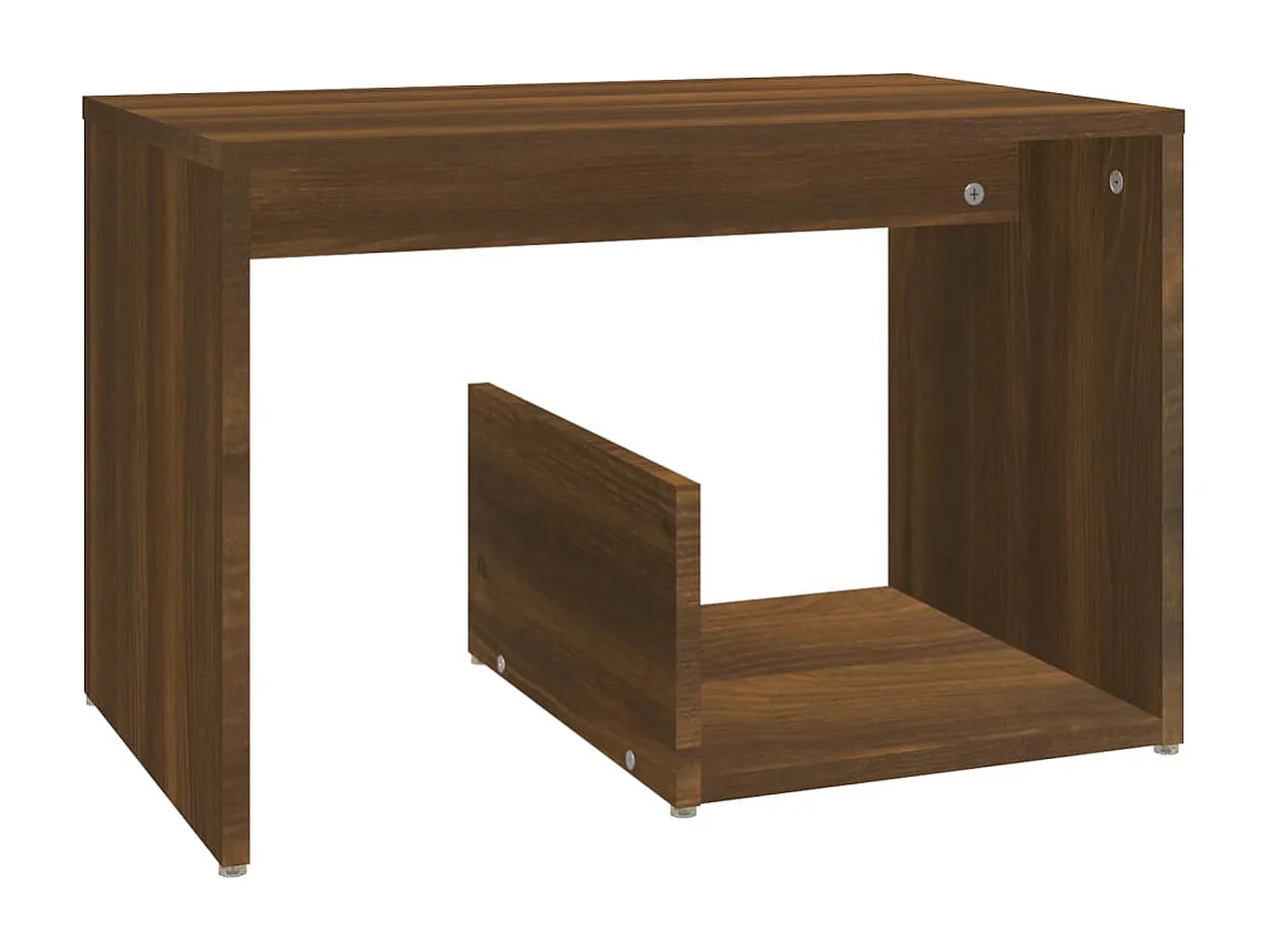 Table d'appoint Chêne marron 59x36x38 cm Bois d'ingénierie