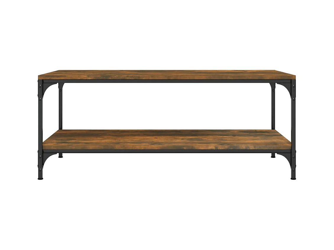 Mesa de centro de roble ahumado 80x50x40 cm Madera de ingeniería