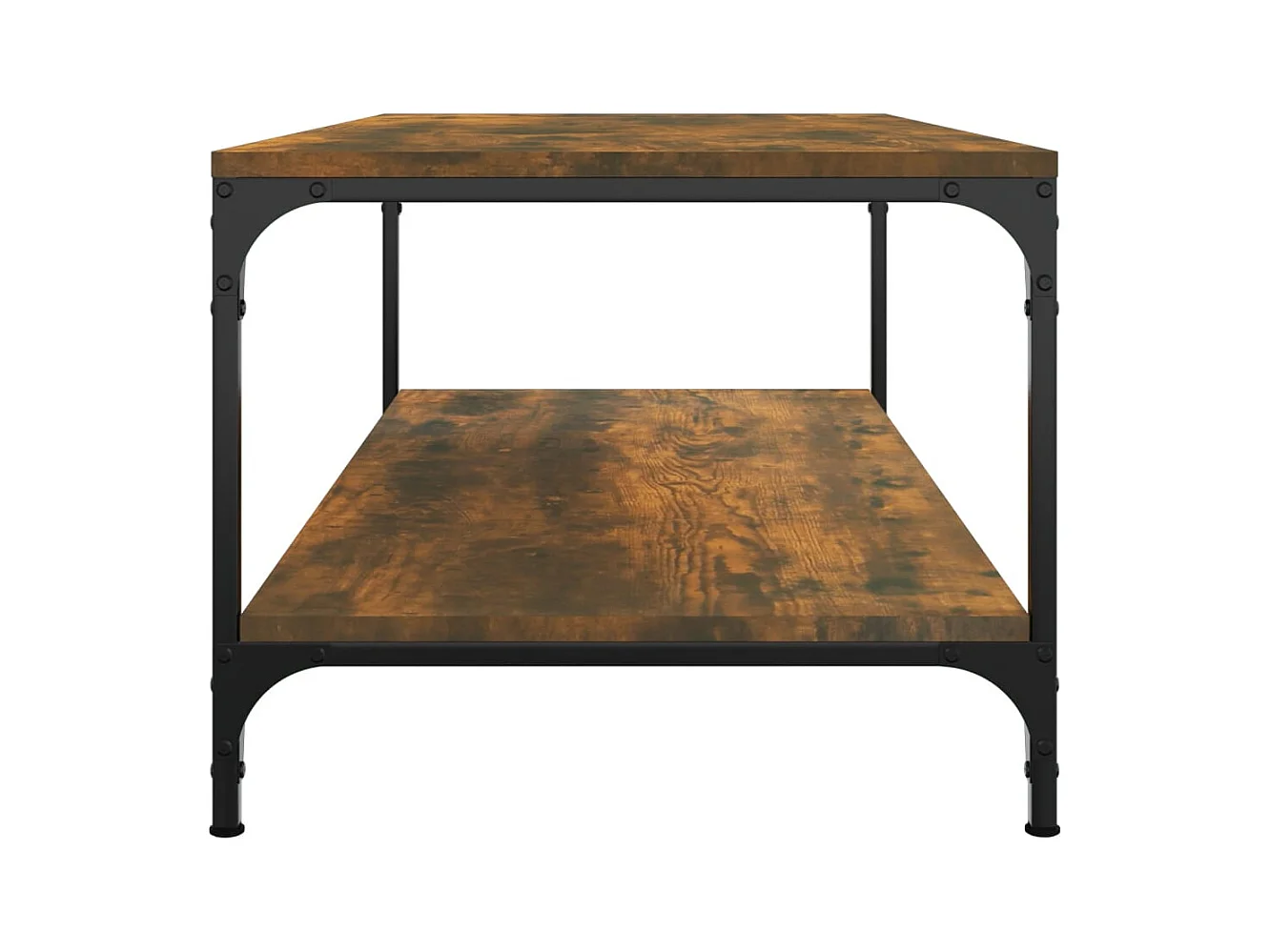 Mesa de centro de roble ahumado 80x50x40 cm Madera de ingeniería