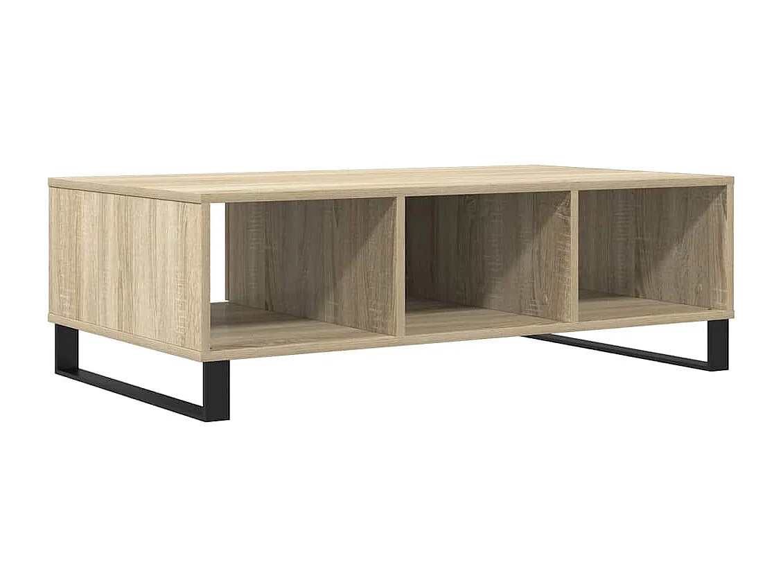 Table basse chêne sonoma 104x60x35 cm bois d'ingénierie