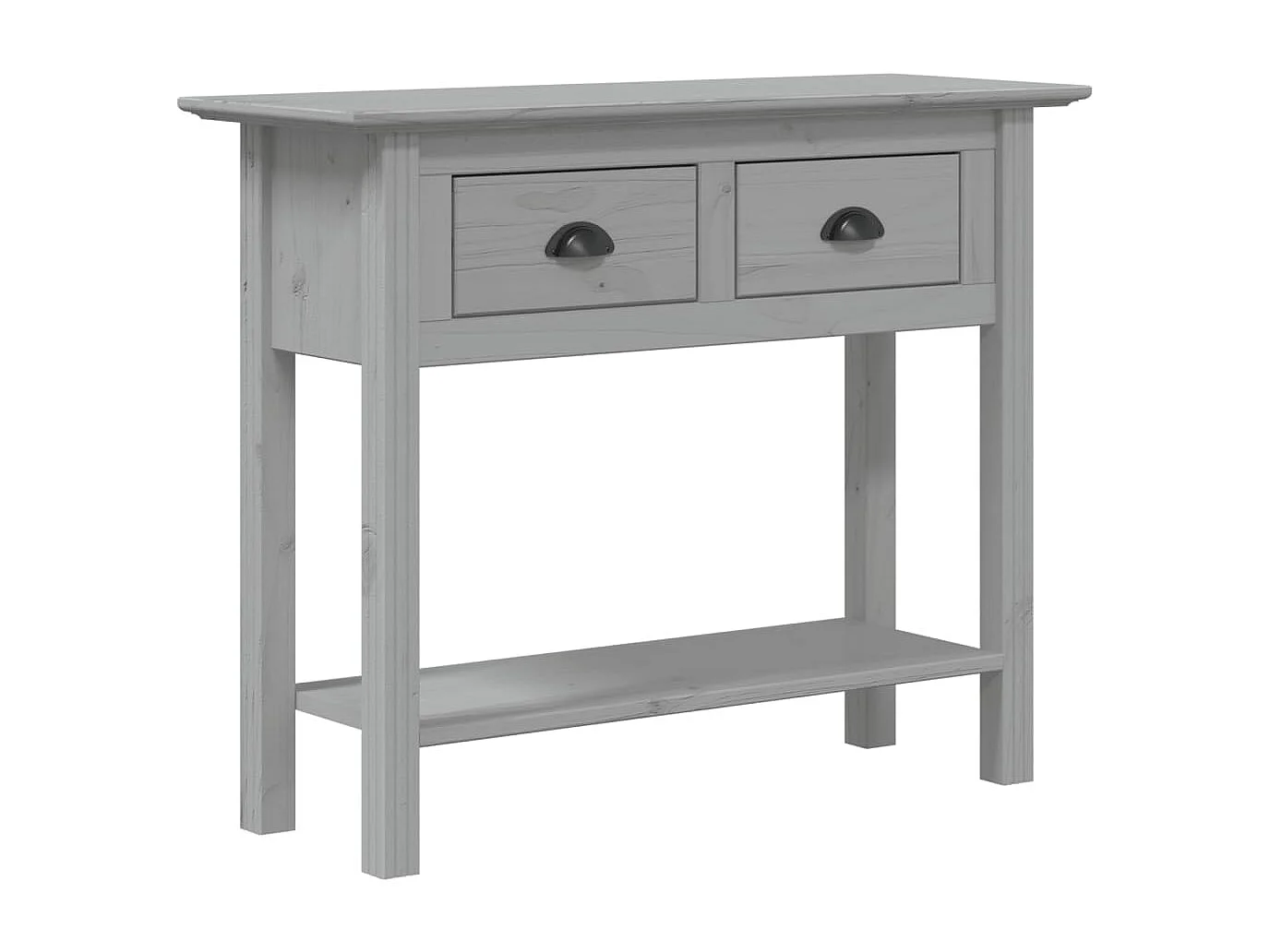 Table console BODO gris 91x35x74 cm bois de pin massif