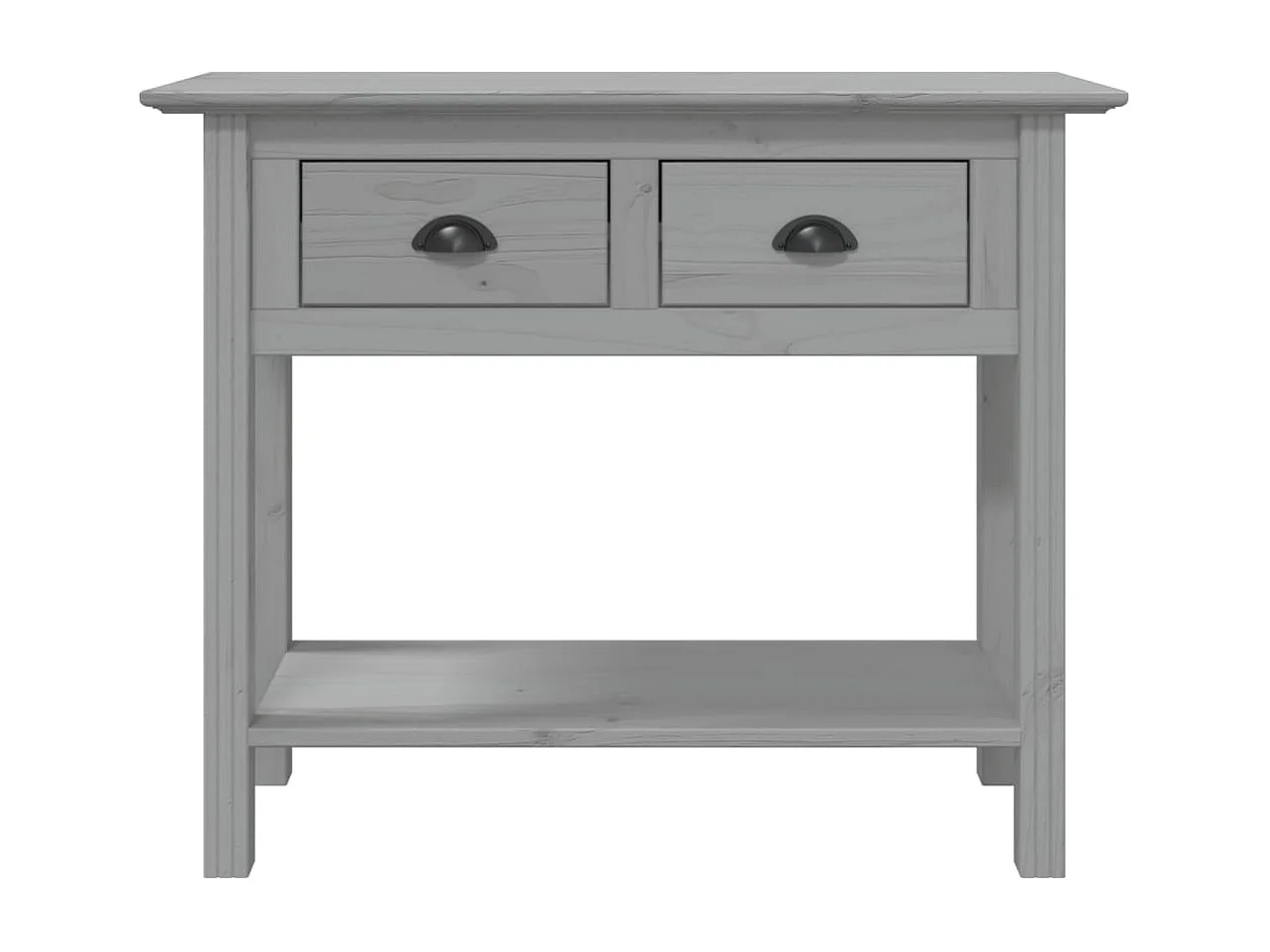 Table console BODO gris 91x35x74 cm bois de pin massif