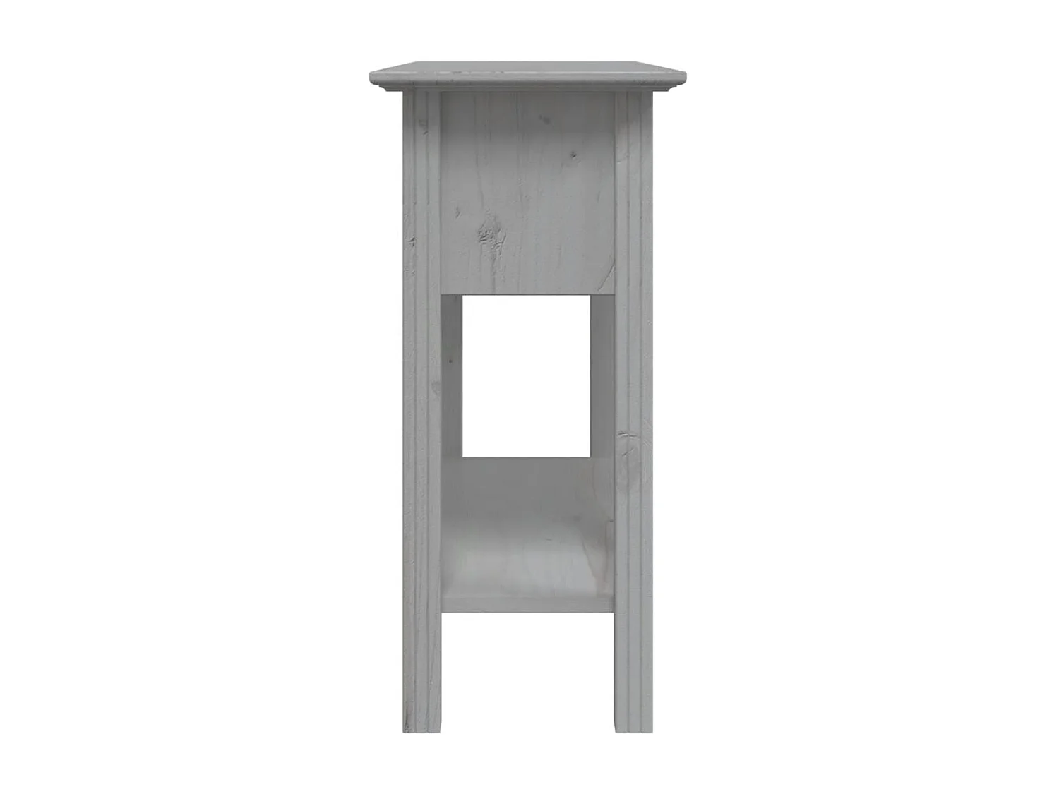 Table console BODO gris 91x35x74 cm bois de pin massif