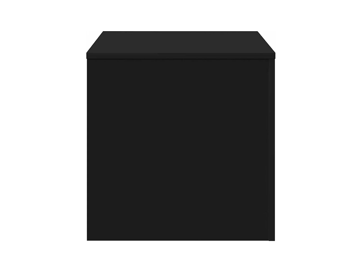 Tavolini laterali in legno ingegnerizzato nero da 3 pezzi