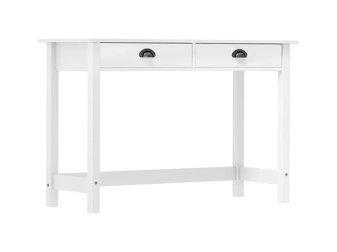 Table console Hill avec 2 tiroirs 110x45x74 cm Bois pin massif