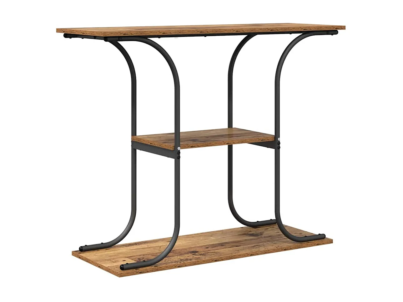 Consoletafel Antiek hout 101 x 35 x 80,5 cm Bewerkt hout