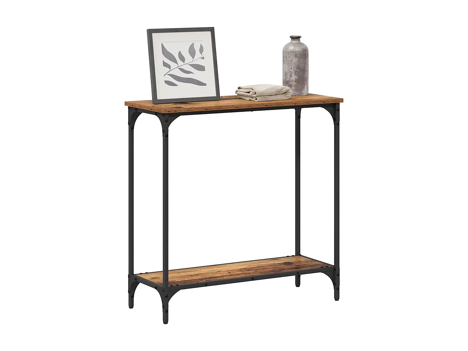 Tavolo consolle Legno antico 75 x 30,5 x 75 cm Legno ingegnerizzato