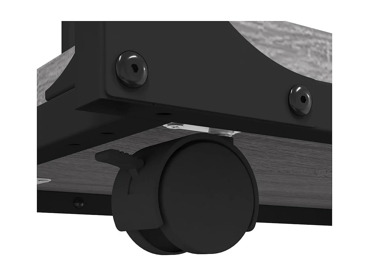 Sonoma grijze bijzettafel met wielen 50x35x55,5 cm