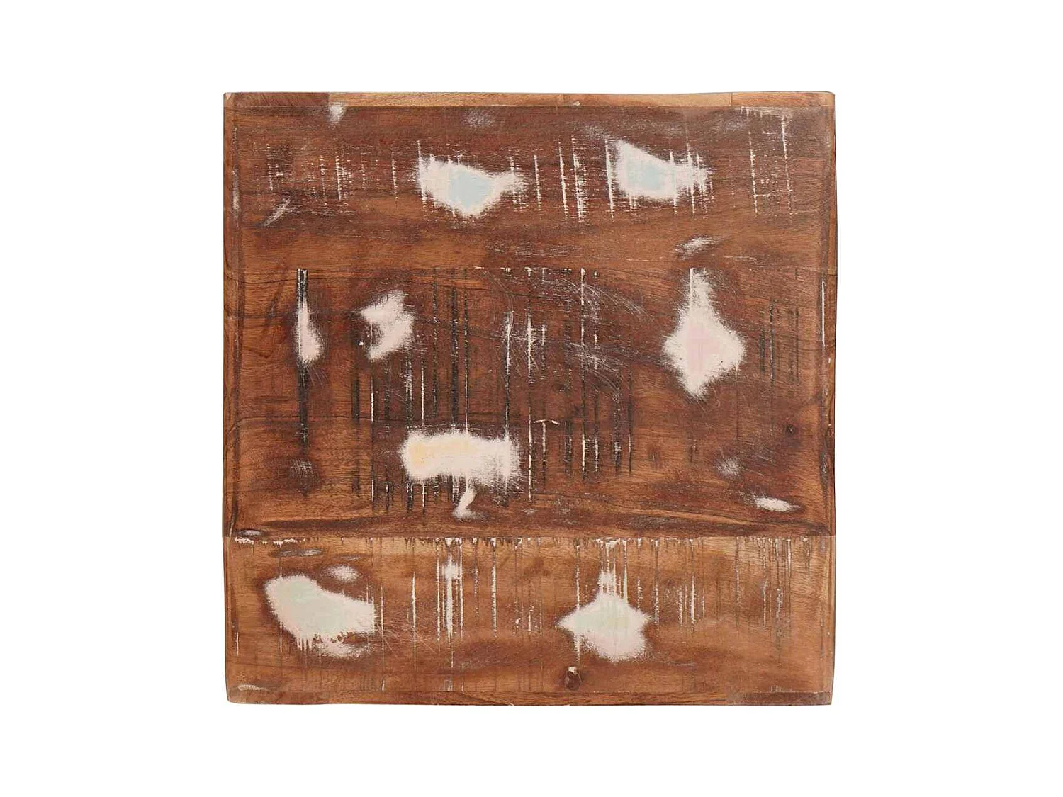 Veelkleurige bijzettafels van massief gerecycled hout