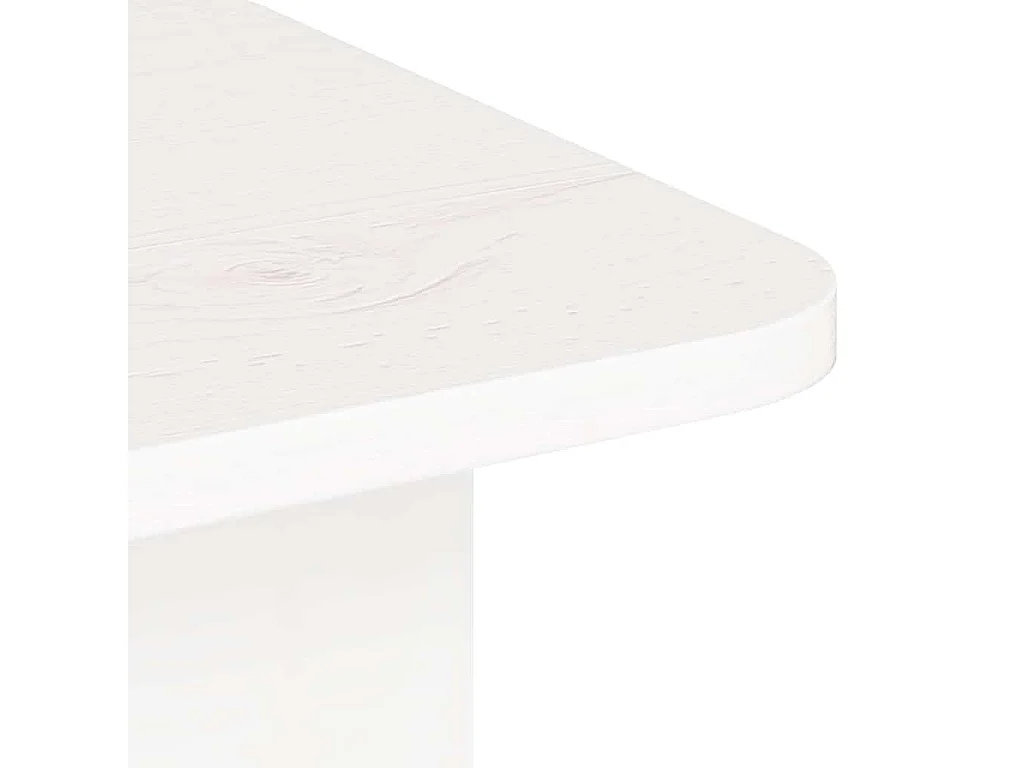 Table basse Blanc 80 x 39,5 x 33,5 cm Bois massif en pin
