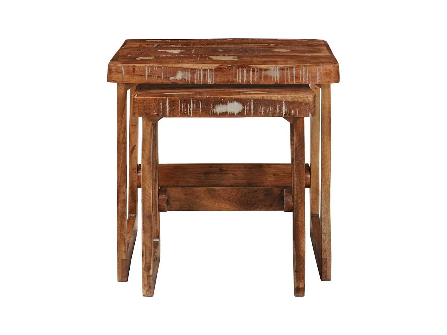 Tables d'appoint Multicolore bois de récupération massif