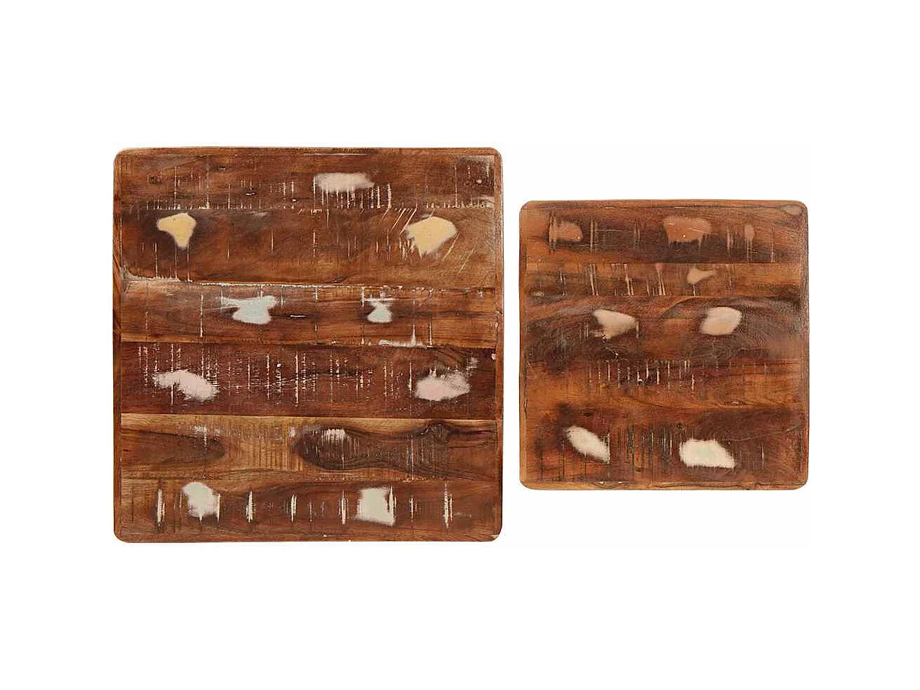 Tables d'appoint Multicolore bois de récupération massif