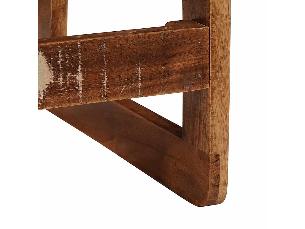 Tables d'appoint Multicolore bois de récupération massif