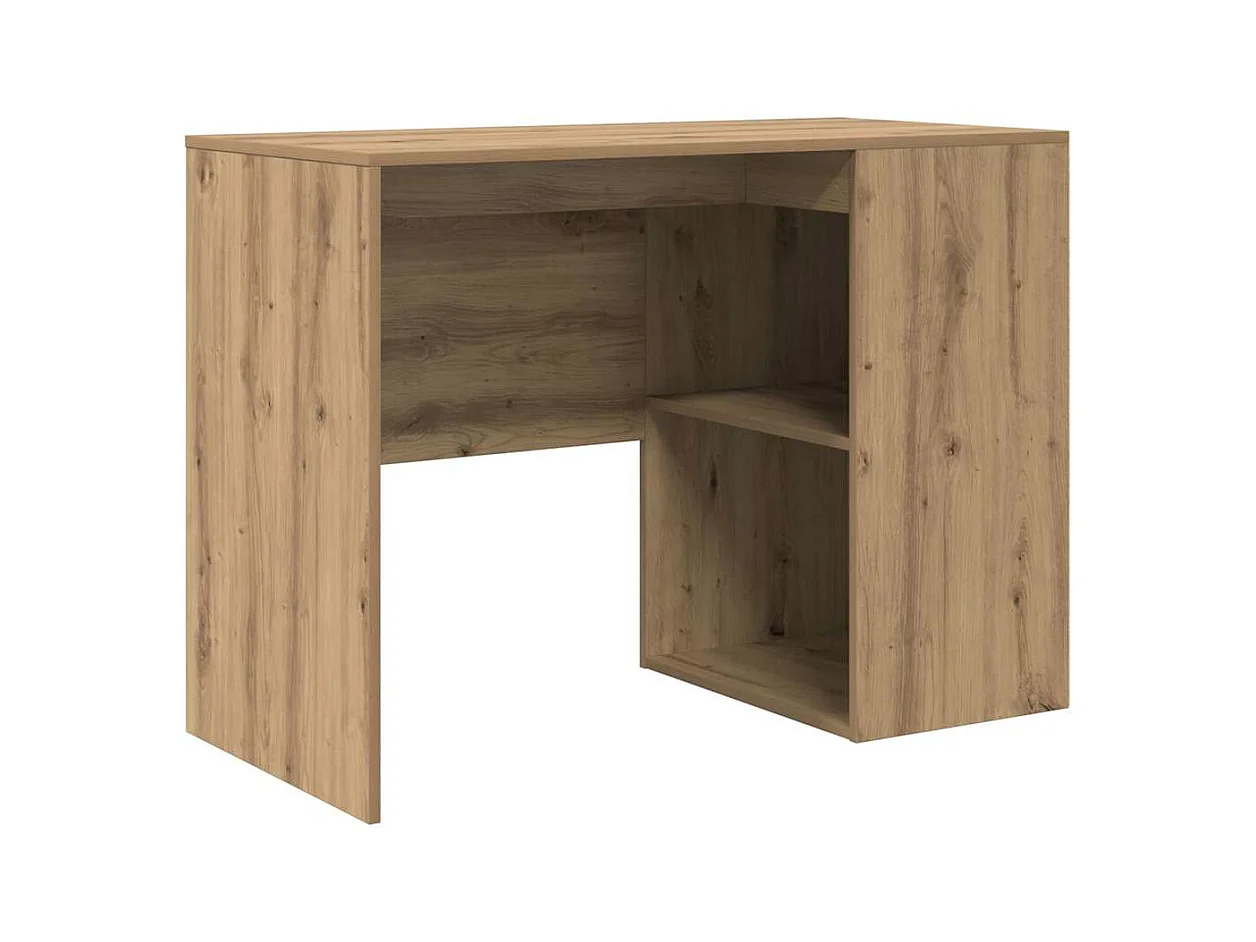 Bureau chêne artisanal 102 x 50 x 75 cm Bois d'ingénierie